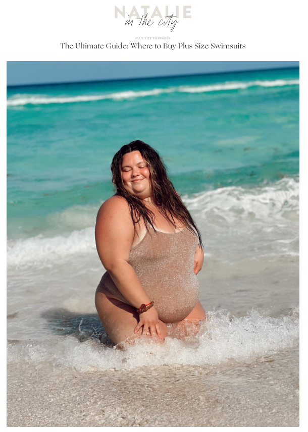 onewith swim featured in Natalie in the City's Plus Size Swimsuit Roundup