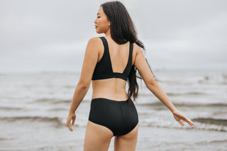 One-Stop, Ultra Flexible, Tight fitting 2 piece bikini.