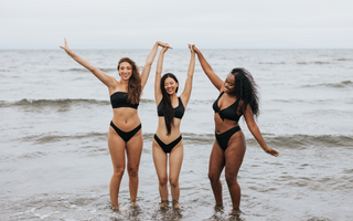 Cheekini Scrunchie Thong Bikini Brazilian Thongs Bathing Suit
